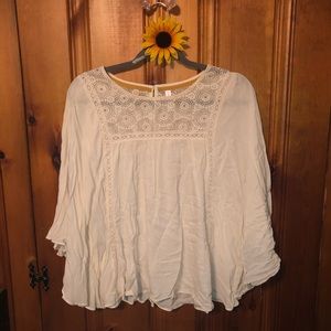 Cream Flowy top
